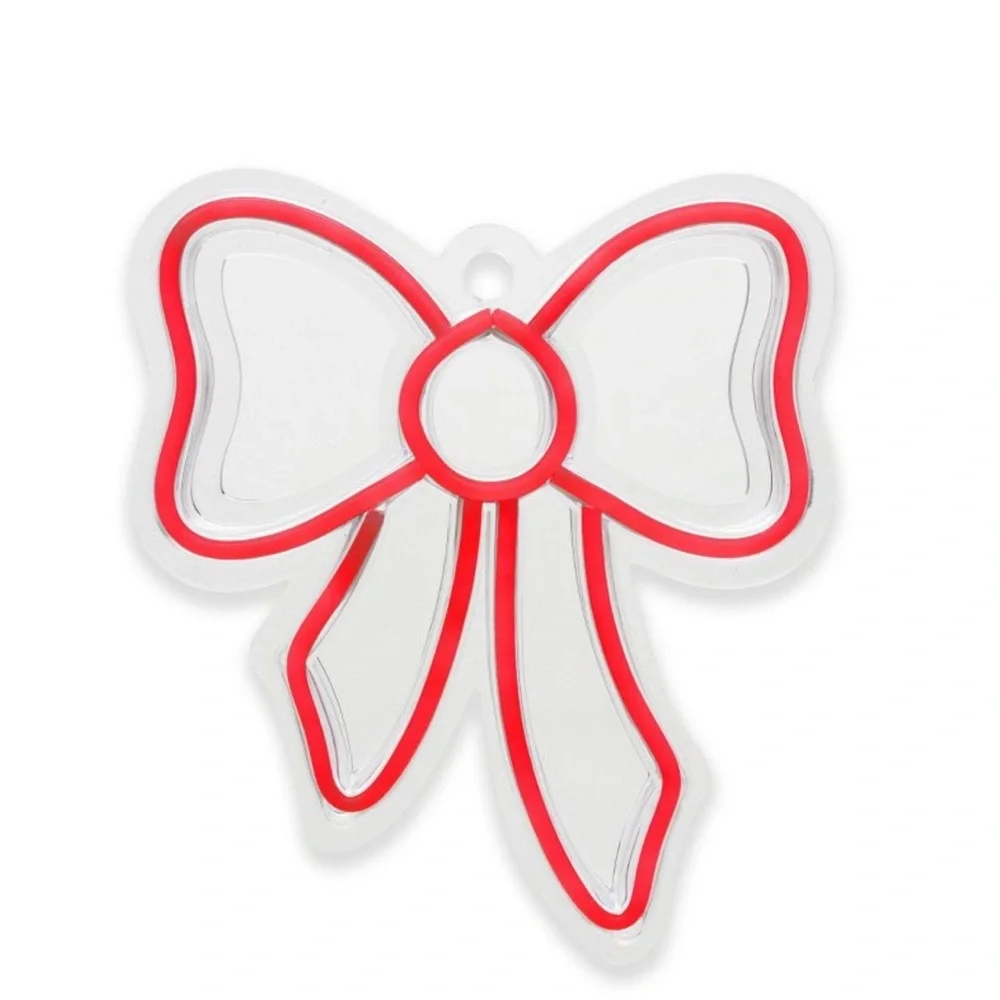 NEW Target Bullseyes Playground Christmas Neon Sign - Red Bow